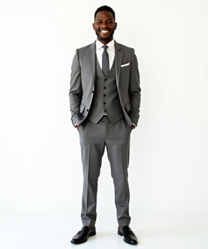 Traje Premium Gris Hombre - Modelo 2