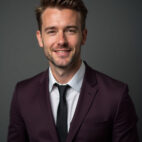 Traje Ejecutivo Vinotinto Hombre - Modelo 2