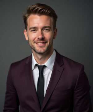 Traje Ejecutivo Vinotinto Hombre - Modelo 2