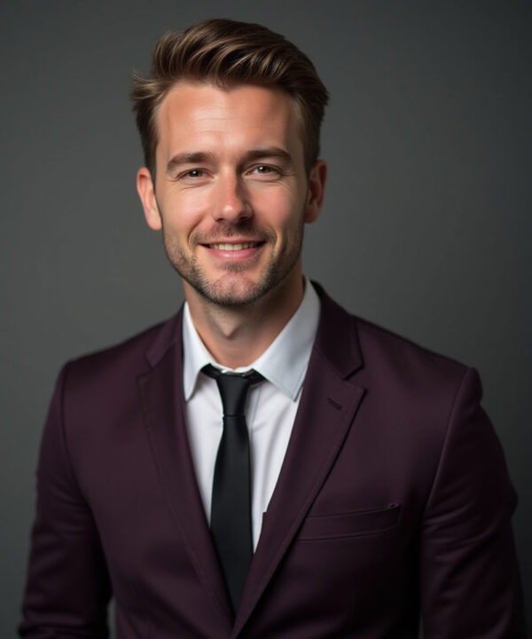 Traje Ejecutivo Vinotinto Hombre - Modelo 2