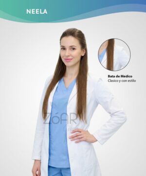 Uniforme Antifluido con Bata de Médico Neela