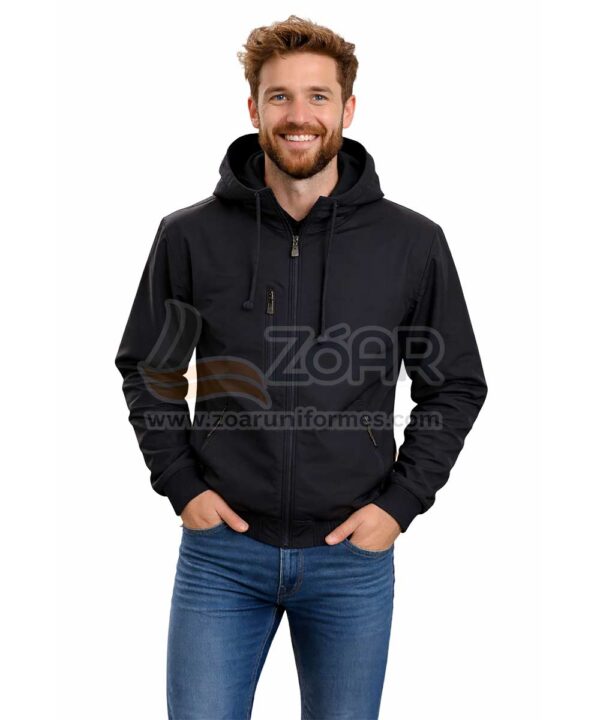 Chaqueta con Capota Térmica Iska negra