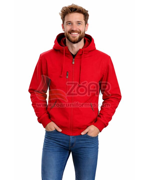 Chaqueta con Capota Térmica Iska Roja